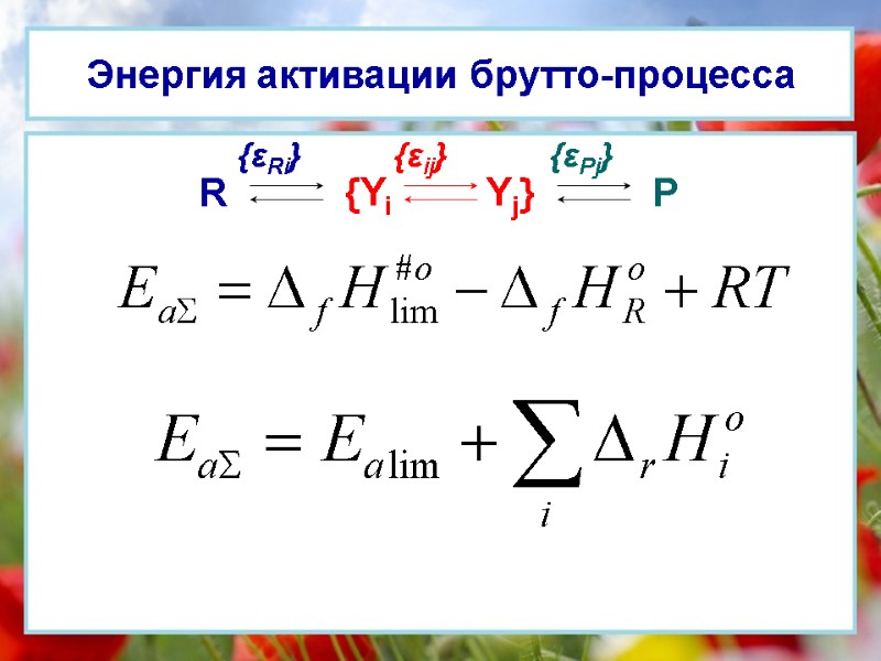 Энергия активации брутто-процесса